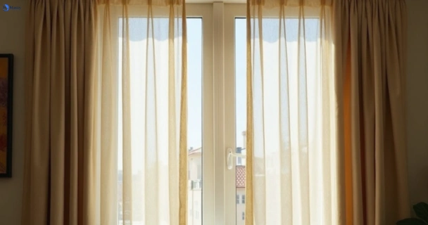 Dusty and dull curtains in stapylton before steam cleaning